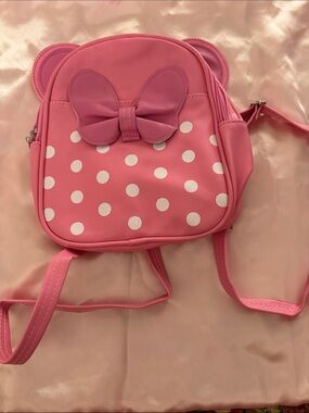 Cute Pink Ear Detail Mini Backpack